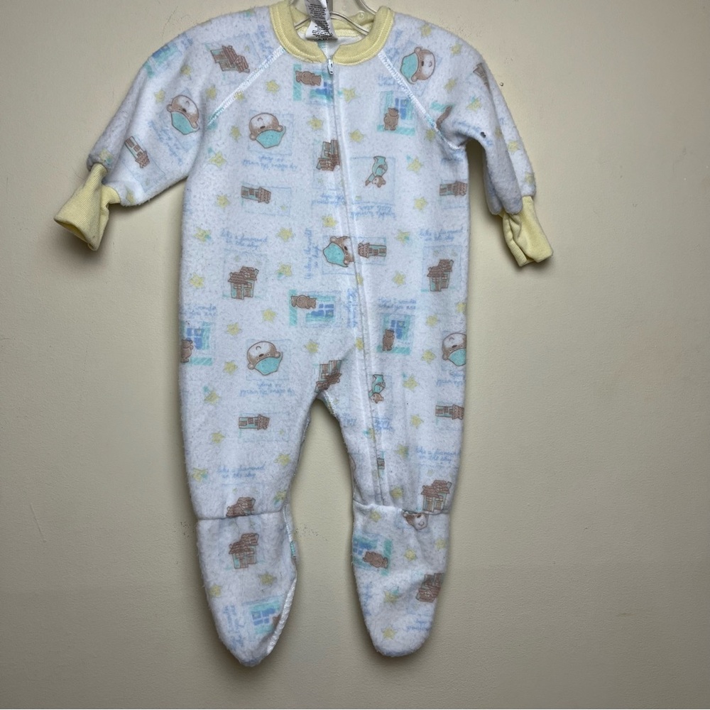 Gerber Vintage Fleece Sleeper Bear‎ Twinkle Little Star ⭐️ 🧸 Pajamas